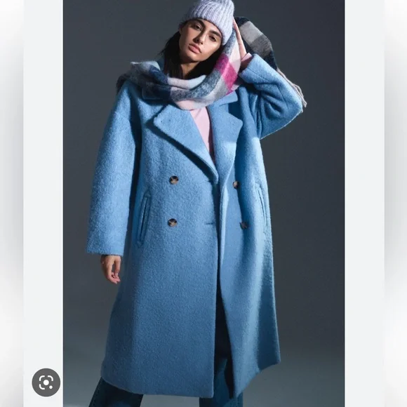 Anthropologie Boucle Cocoon coat - Picture 2 of 5